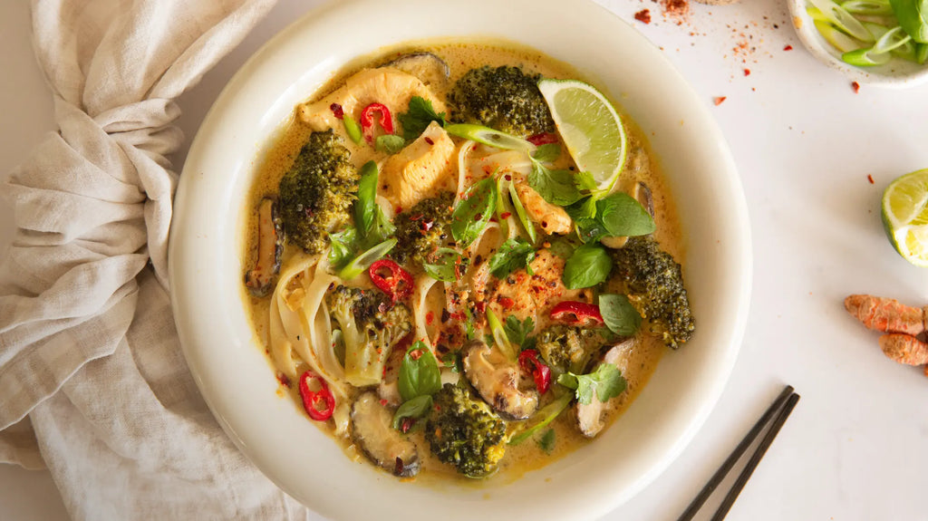 Coconut Chicken Noodle Soup