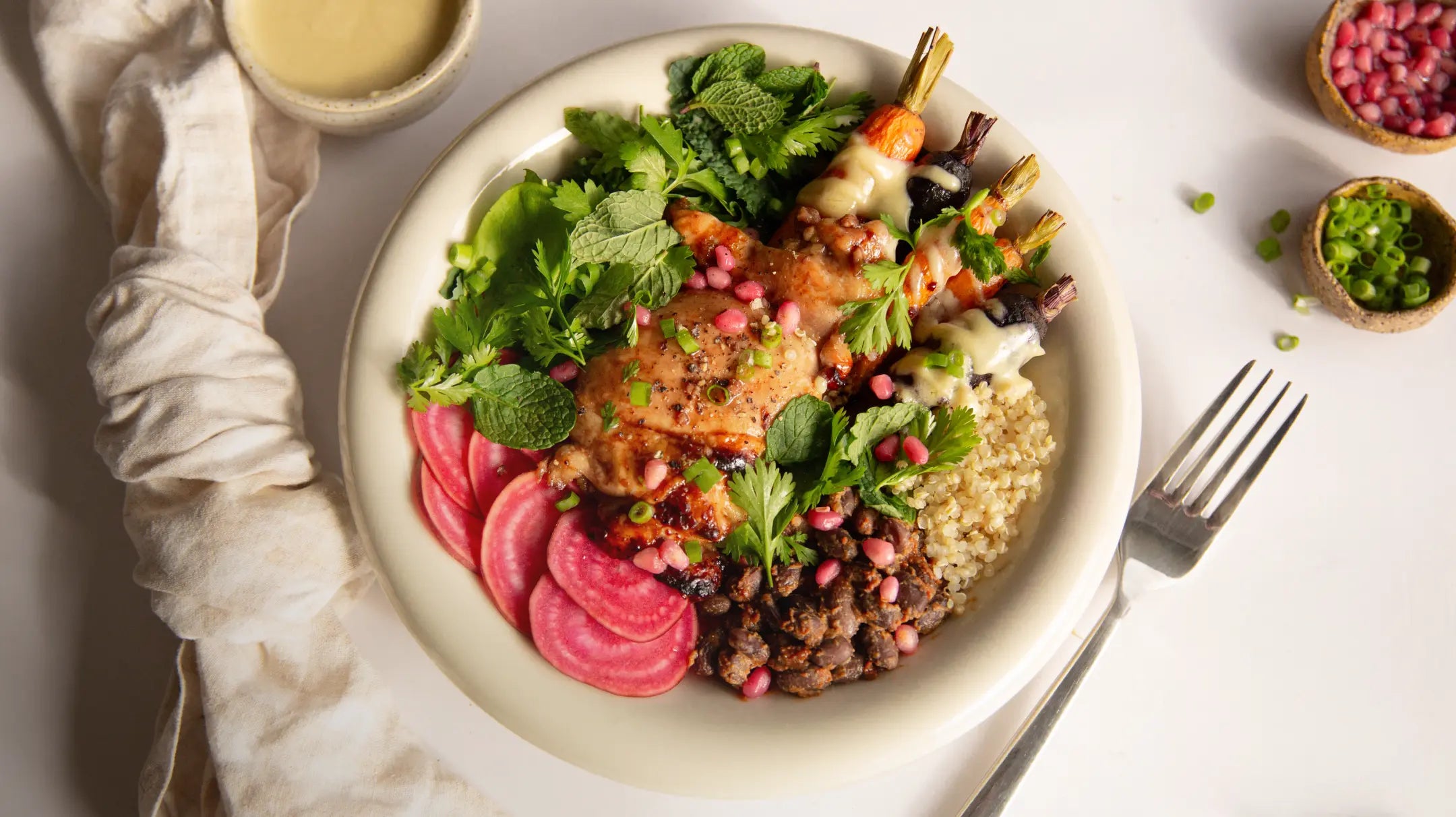 winter salad tahini dressing Kale salad with tahini dressing