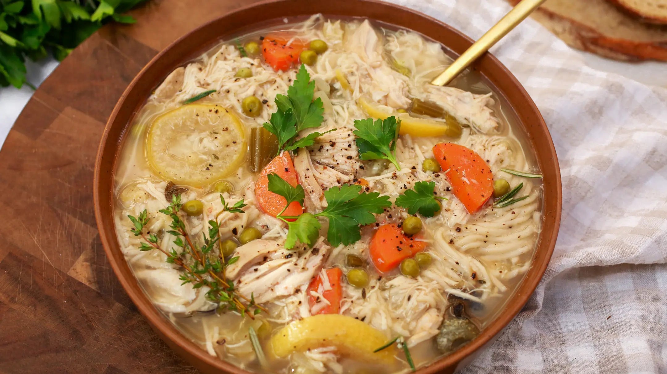 Chicken & Lemon Noodle Soup