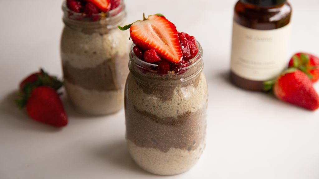 Hojicha Chia Pudding