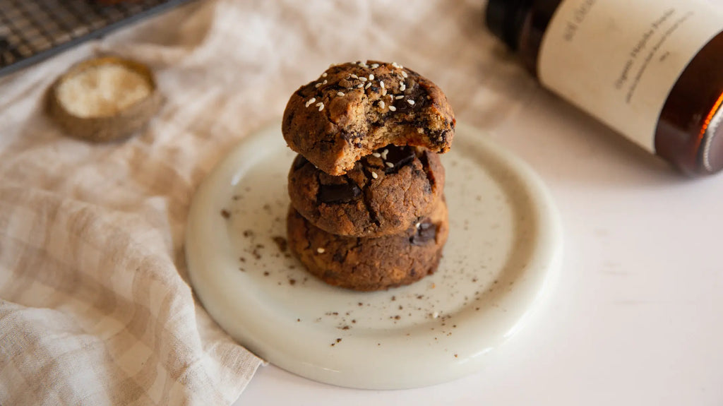 Hojicha Tahini Cookies