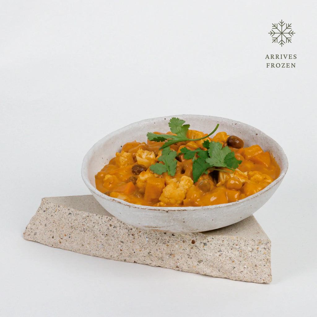 Golden Curry with Chickpeas, Pumpkin and Cashews