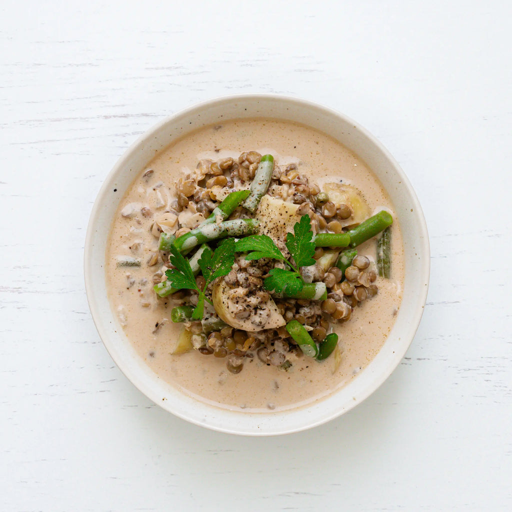 Mushroom + Lentil Stroganoff