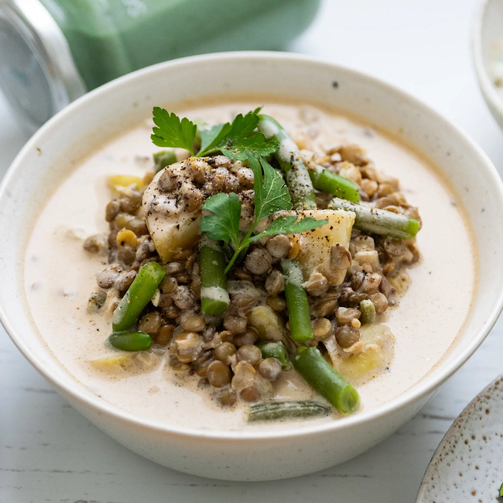 Mushroom + Lentil Stroganoff