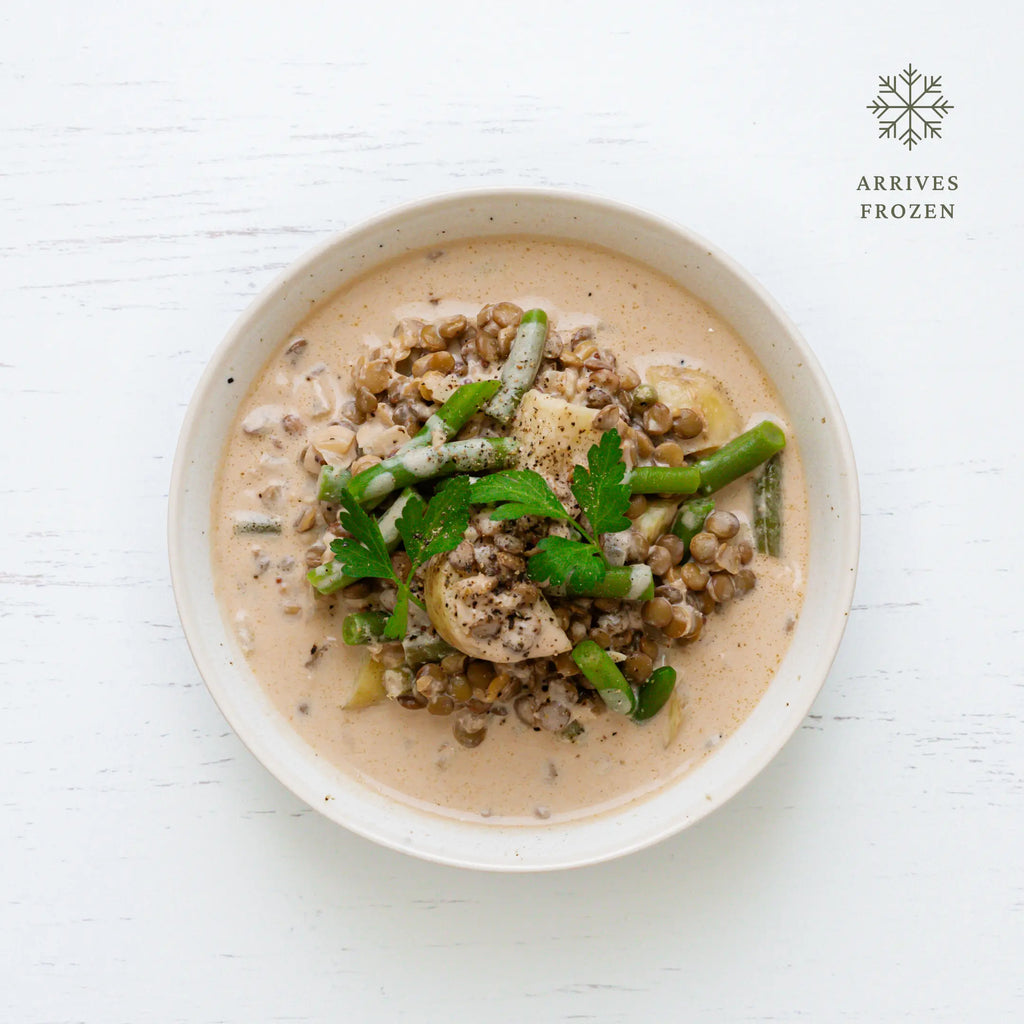 Mushroom + Lentil Stroganoff